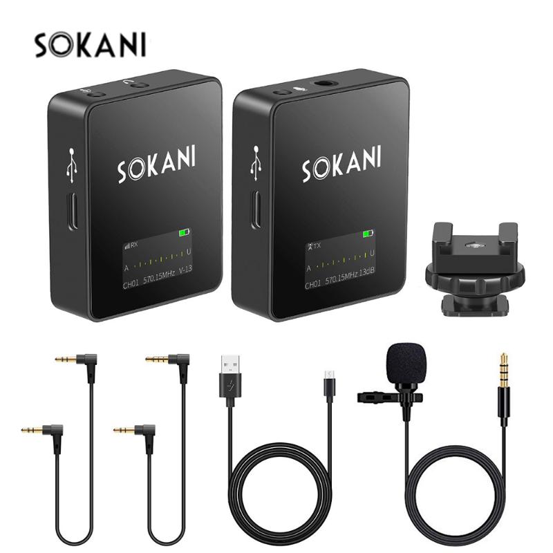 SOKANI TINY UHF Wireless Microphone Video Mic With Lapel Clip for Huawei Smartphone Canon Sony Nikon DSLR Camera
SOKANI TINY UHF Wireless Microphone Video Mic With Lapel Clip for Huawei Smartphone Canon Sony Nikon DSLR Camera