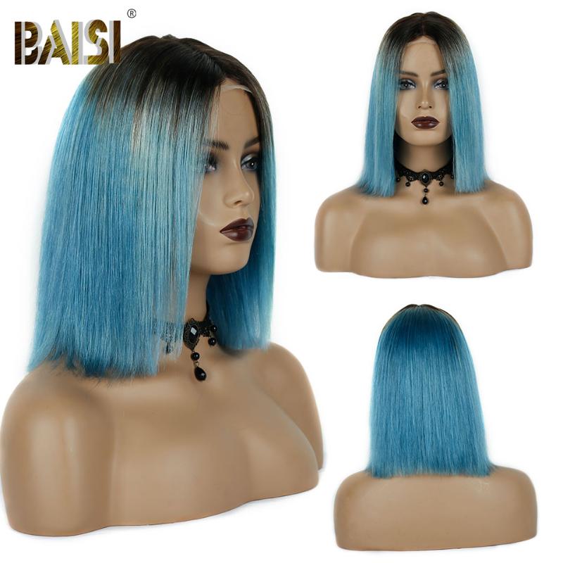 BAISI Colored Bob Wig Lace Front Human Hair Wigs For Black Women 13x4 1B Blue Straight Lace Front Wig 4x4 Closure
BAISI Colored Bob Wig Lace Front Human Hair Wigs For Black Women 13x4 1B Blue Straight Lace Front Wig 4x4 Closure