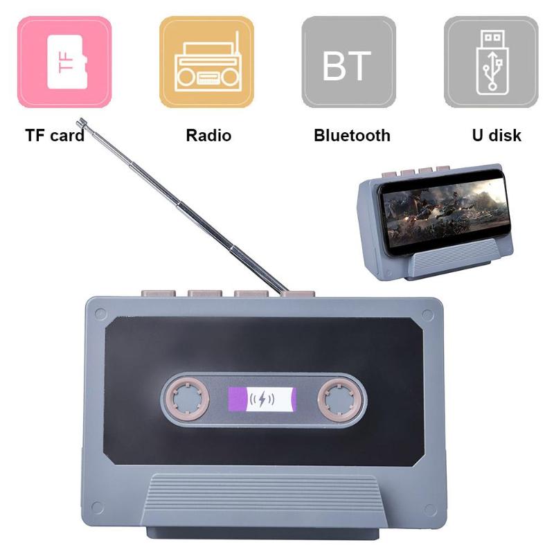 Vintage Portable Rechargeable Wireless Bluetooth Music Speaker FM Phone Holder Wireless Subwoofer Music Player Table Clock
Vintage Portable Rechargeable Wireless Bluetooth Music Speaker FM Phone Holder Wireless Subwoofer Music Player Table Clock