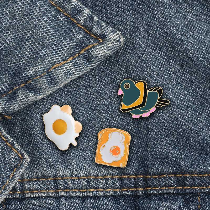 3pc/set Creative Fried Egg Bread Bird Brooch Cartoon Animal Enamel Pins Women Jackets Collar Pin Kid Bad Badge Jewelry Gift
3pc/set Creative Fried Egg Bread Bird Brooch Cartoon Animal Enamel Pins Women Jackets Collar Pin Kid Bad Badge Jewelry Gift
