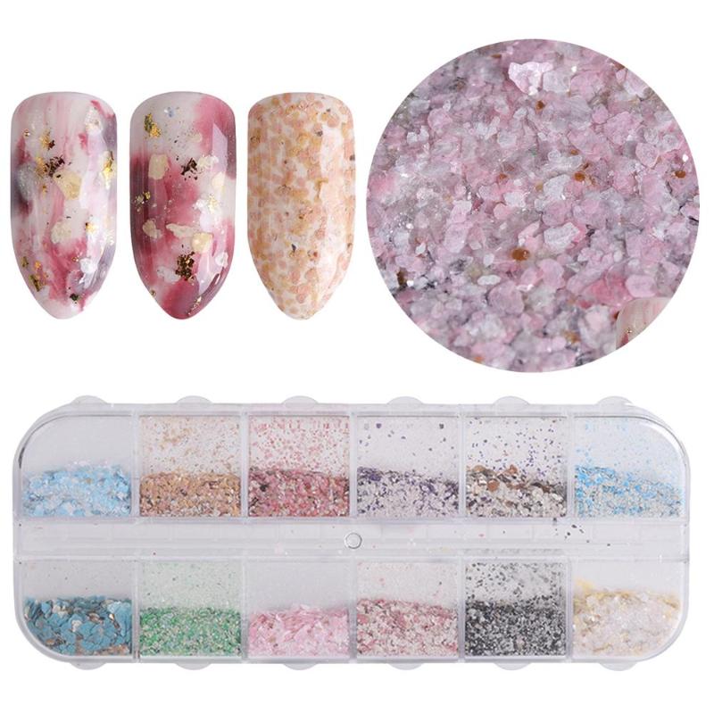 12 Grids/Set Glitter Holographic Hexagon Sequins Sugar Marble Chip Nail Sticker Shell 3D Nail Art Decoration DIY Manicure
12 Grids/Set Glitter Holographic Hexagon Sequins Sugar Marble Chip Nail Sticker Shell 3D Nail Art Decoration DIY Manicure