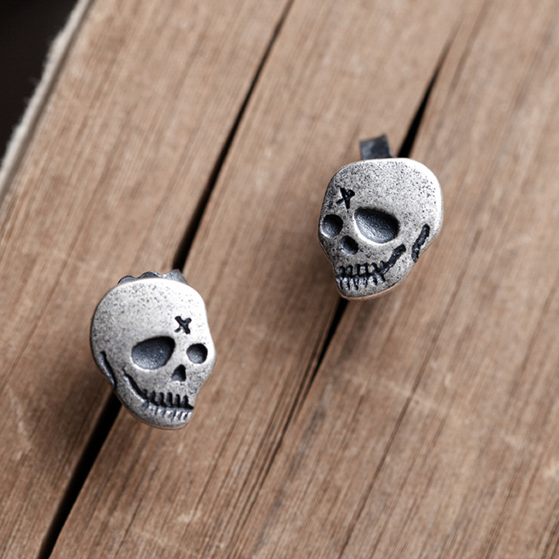 925 Sterling Silver Skull Stud Earrings Women Earring Punk Party Wedding Jewelry for Girls Women Jewelry Fashion Earrings
925 Sterling Silver Skull Stud Earrings Women Earring Punk Party Wedding Jewelry for Girls Women Jewelry Fashion Earrings