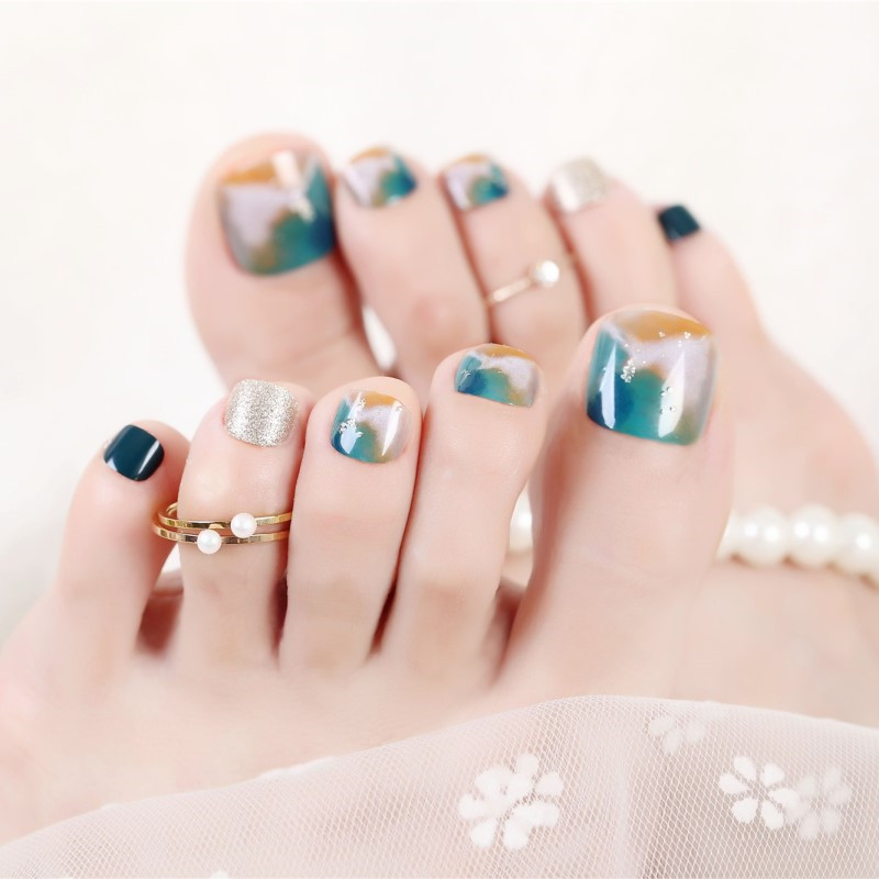 24pcs Luxury Full Fake Toe Nail Rhinestone False Nails Finished Manicure Flash Drill Wine Red Foot Nail Art for Summer Barefoot, J102-63.
24pcs Luxury Full Fake Toe Nail Rhinestone False Nails Finished Manicure Flash Drill Wine Red Foot Nail Art for Summer Barefoot, J102-63.