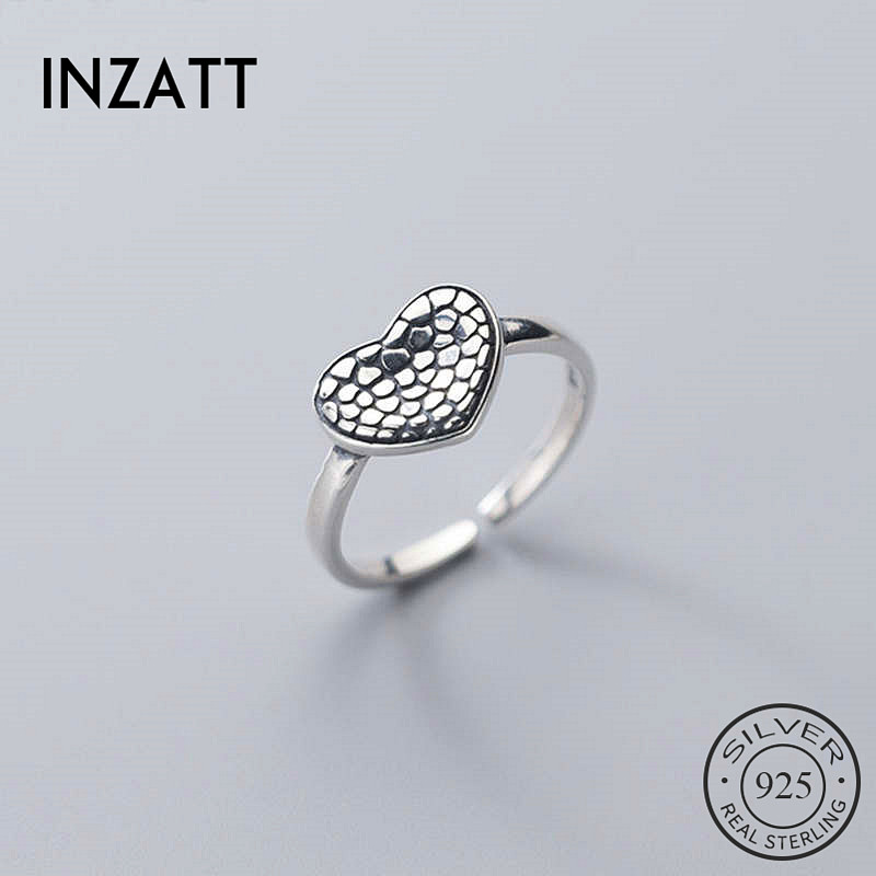 INZAReal 925 Sterling Silver Vintage Broken Heart Adjustable Ring For Fashion Woman Fine Jewelry Minimalist Accessories
INZAReal 925 Sterling Silver Vintage Broken Heart Adjustable Ring For Fashion Woman Fine Jewelry Minimalist Accessories