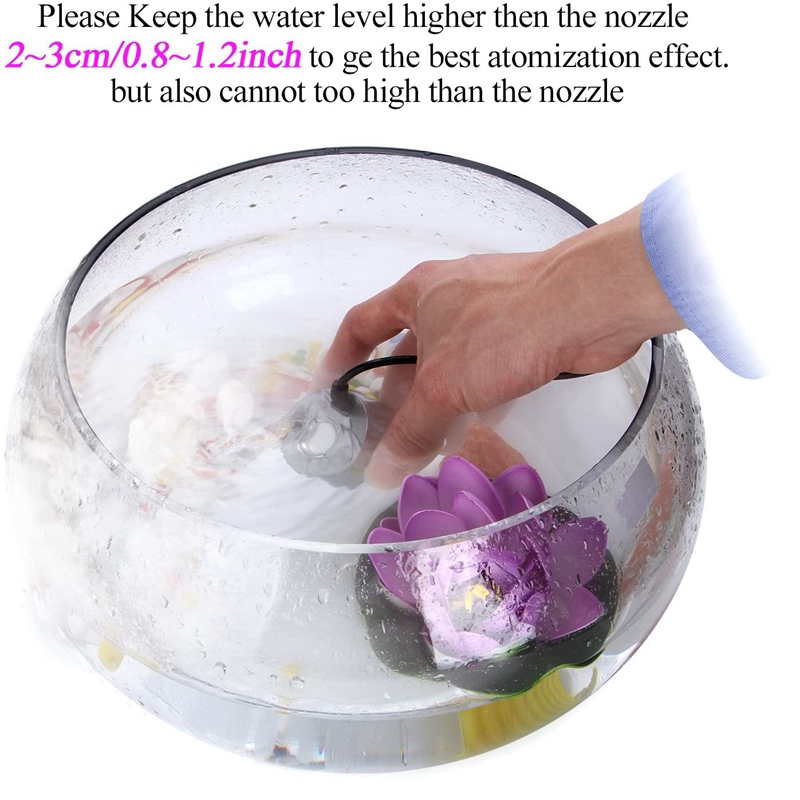 Mist Maker Fogger Ultrasonic Humidifier Multi Atomizing Heads Water Fountain Pond Fog Atomizer Air Humidifier US Plug