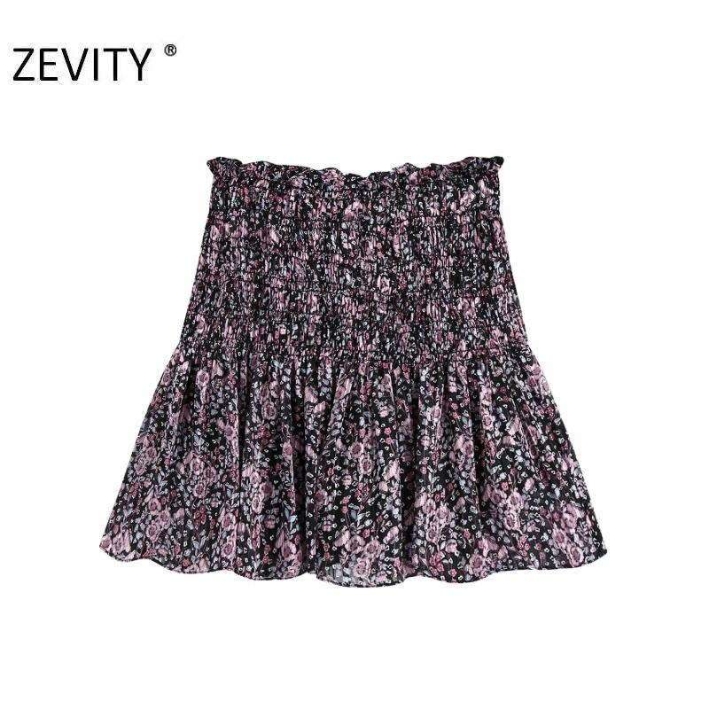 ZEVITY New Women vintage tropical flower print pleated mini skirt faldas mujer ladies casual slim ruffles chiffon skirts QUN671, As pic qun671bb
ZEVITY New Women vintage tropical flower print pleated mini skirt faldas mujer ladies casual slim ruffles chiffon skirts QUN671, As pic qun671bb