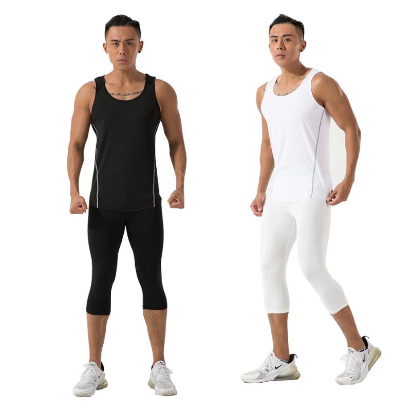 Men Running pants Compression capri pants jogging Suits Sports vest trousers Gym Fitness workout Tights shirts basketball, White capri-pant
Men Running pants Compression capri pants jogging Suits Sports vest trousers Gym Fitness workout Tights shirts basketball, White capri-pant