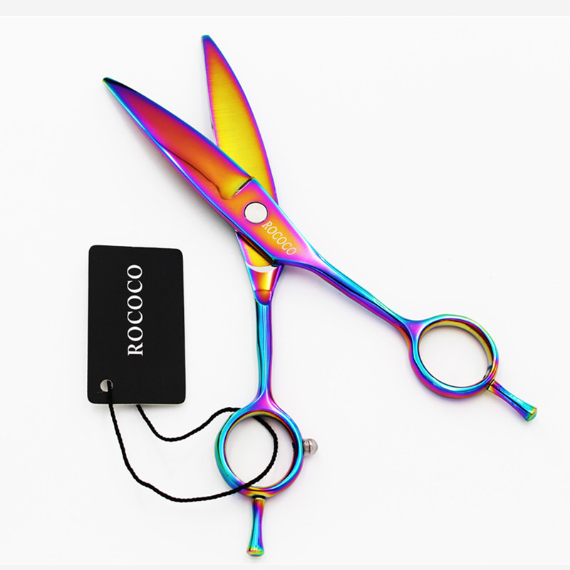 Rainbow 6.0 inch Downward Curved hair scissors Steel Willow Damascus Leaf Cut Shears Professional Hairdressing Scissors
Rainbow 6.0 inch Downward Curved hair scissors Steel Willow Damascus Leaf Cut Shears Professional Hairdressing Scissors