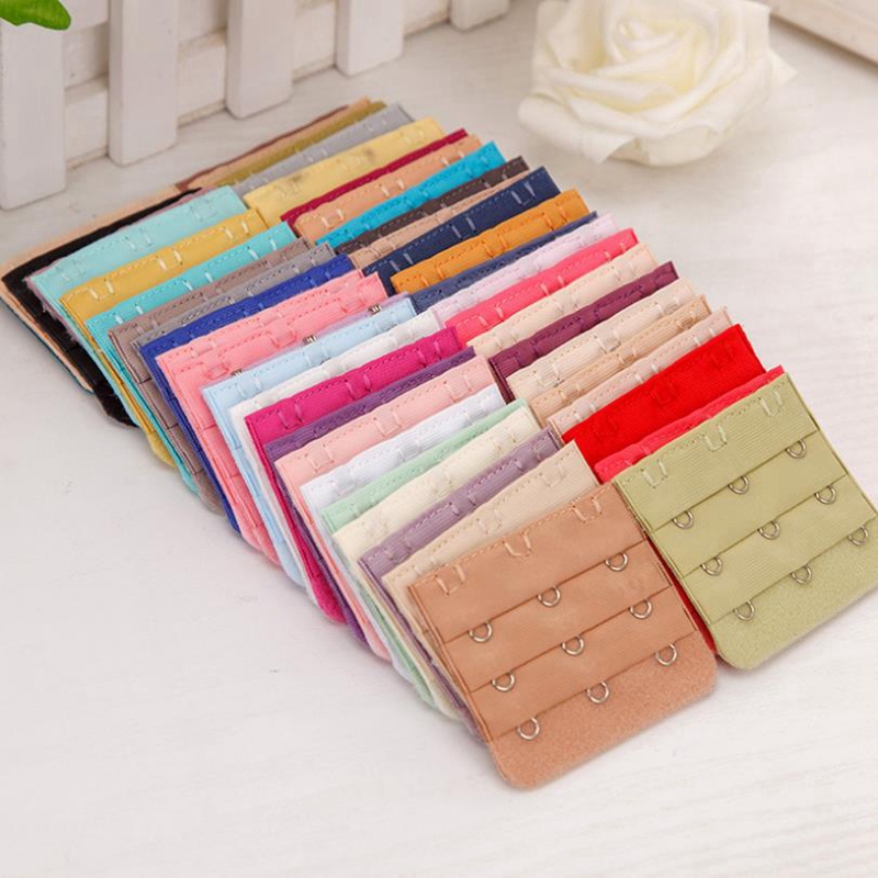 Ladies Bra Extenders Strap 3 Rows 4 Hooks Bra Strap Extender Adjustable Belt Buckle Women Bra Strap Intimates Accessories 50 Colors BT5924