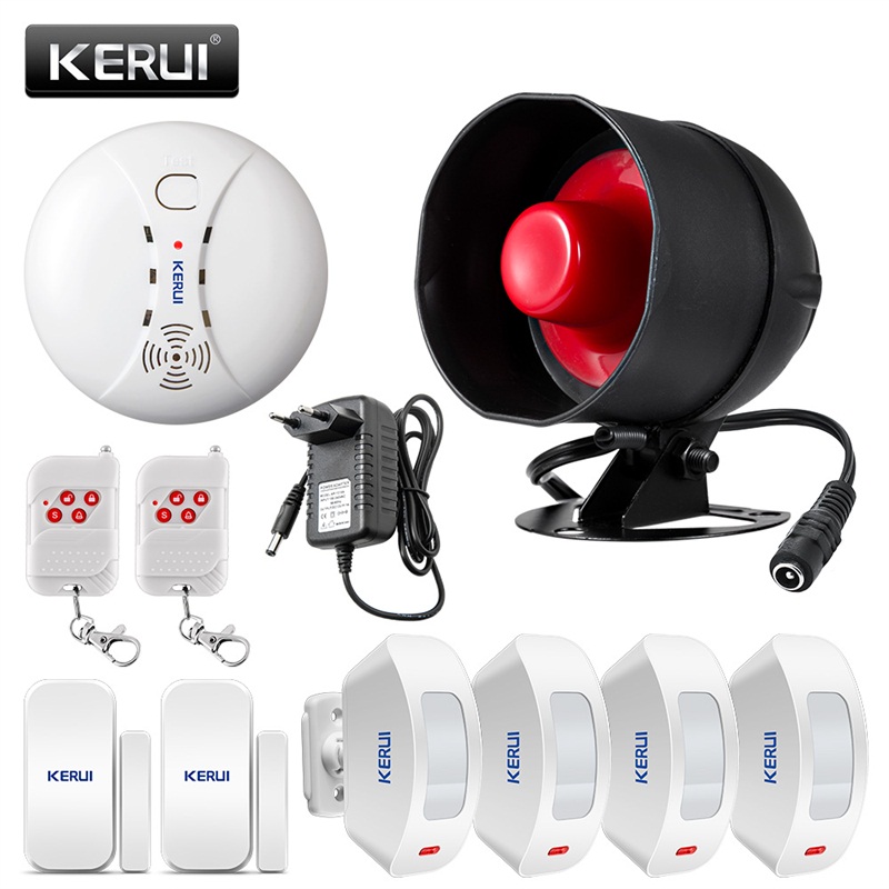 KERUI 433MHZ Wireless Burglar Alarm System Local Siren Speaker Security Home Motion Detector 110DB Alarm Window Door Sensor
KERUI 433MHZ Wireless Burglar Alarm System Local Siren Speaker Security Home Motion Detector 110DB Alarm Window Door Sensor