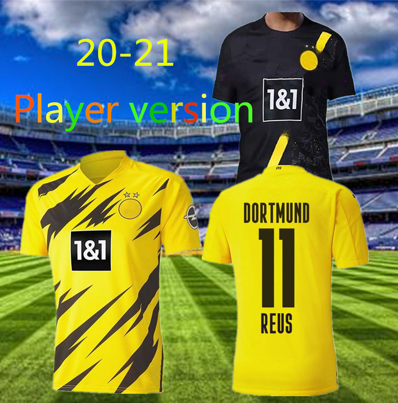 Player version Borussia Dortmund HAALAND REYNA soccer jersey 20 21 HAZARD GOTZE REUS PULISIC WITSEL Jersey PACO ALCACER football shirt, Black;yellow
Player version Borussia Dortmund HAALAND REYNA soccer jersey 20 21 HAZARD GOTZE REUS PULISIC WITSEL Jersey PACO ALCACER football shirt, Black;yellow