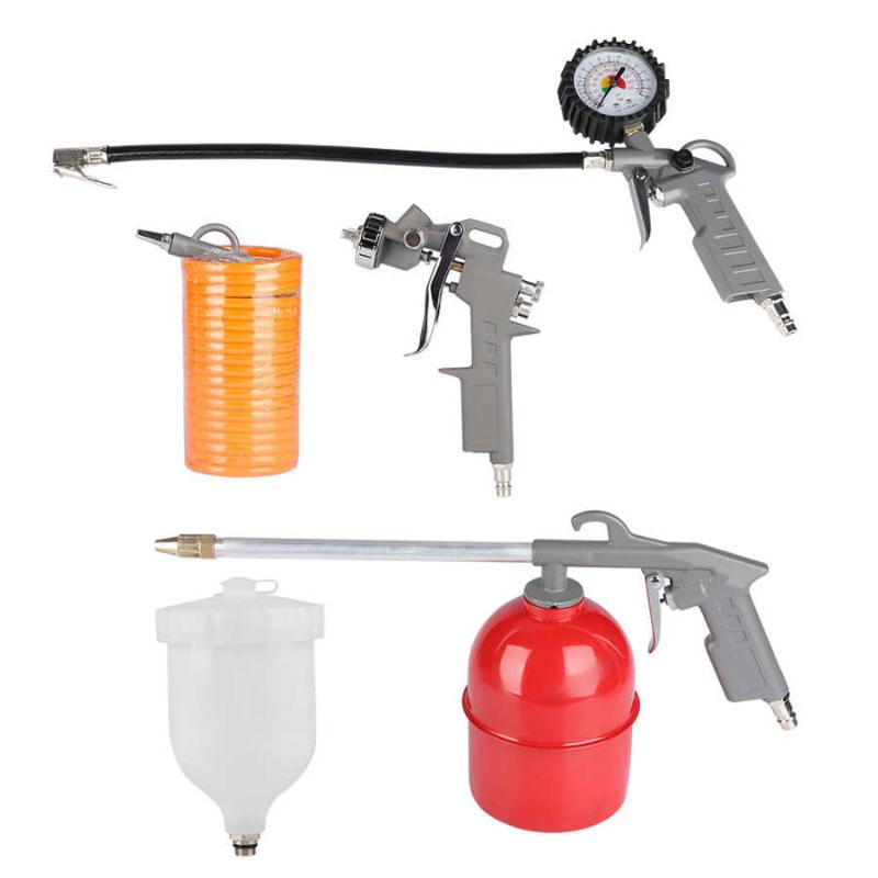 5Pcs Air Compressor Accessories Spray Gun Inflator Air Blow Gun Hose Spray Paint Cleaning Kit
5Pcs Air Compressor Accessories Spray Gun Inflator Air Blow Gun Hose Spray Paint Cleaning Kit