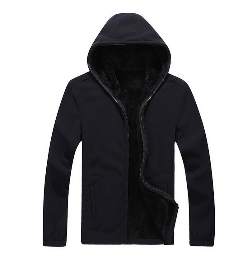 Men's Winter Warm Jackets Thermal windbreaker Sportswear Zip Thick Fleece Hoodies Sweatshirts Male Hooded Coats Men 6XL 7XL 8XL T200914