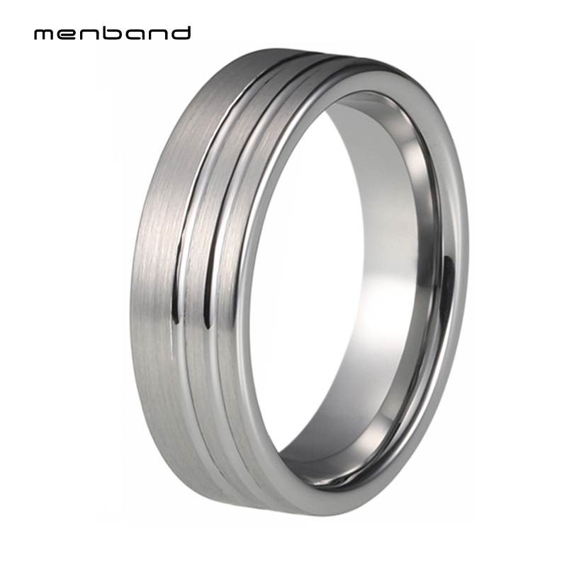 Flat Tungsten Wedding Band Women Ring 2 Offset Grooves Brushed Finish 6MM Ring Box Available
Flat Tungsten Wedding Band Women Ring 2 Offset Grooves Brushed Finish 6MM Ring Box Available