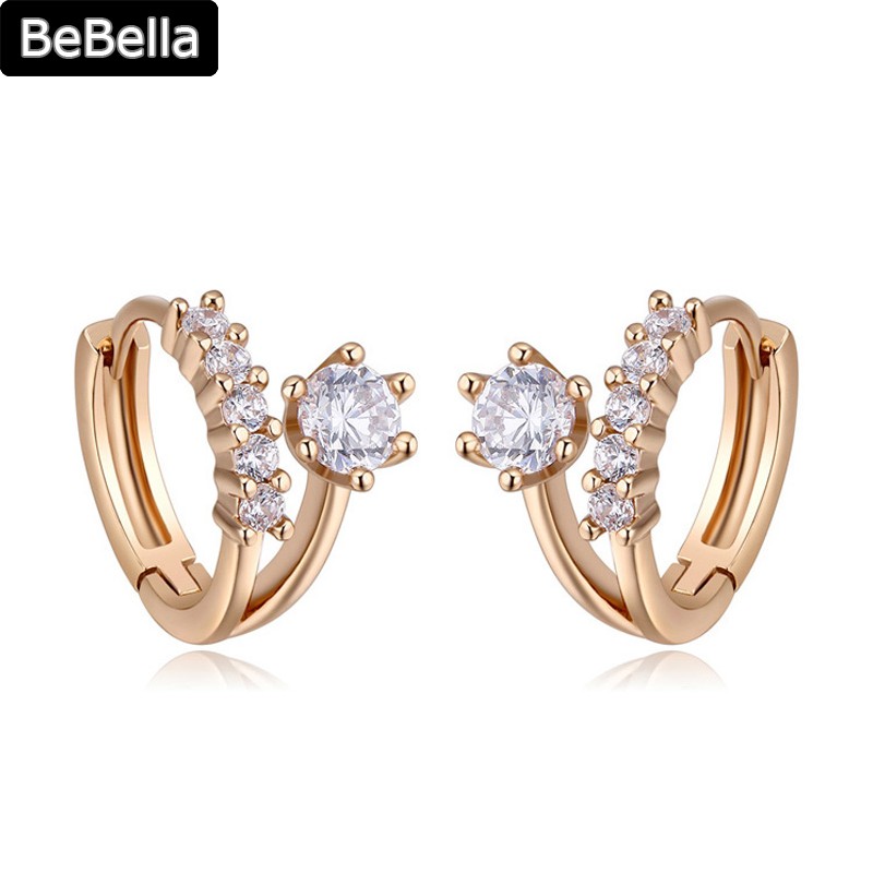 BeBella 1.2cm Cuff Flower Earrings In 3 Metal Colors For Women Fashion Made With High Quality Cubic Zirconia For Wedding Gift
BeBella 1.2cm Cuff Flower Earrings In 3 Metal Colors For Women Fashion Made With High Quality Cubic Zirconia For Wedding Gift