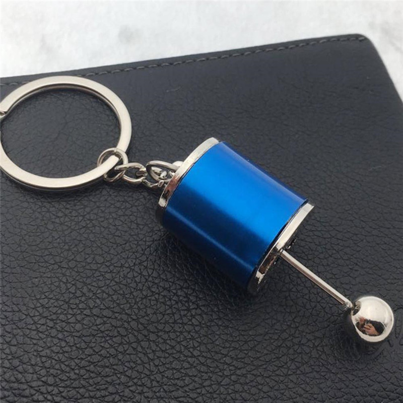 ROMAD Car Gear Keychain Shift Knob Type Car Modified Key Ring Auto Metal Key Chain Keyring car-styling Multi color Jewelry Men