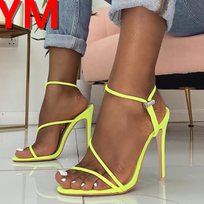 Hot Ankle Strap Sandals High Heels Sandals Women Pumps Big Size Summer Women Shoes Office Party Shoes Stilettos Tacones Mujer1