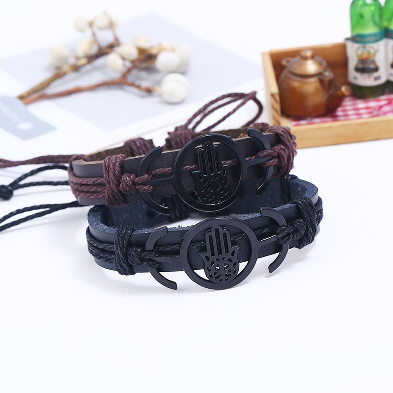 Korean Leather Bracelet Vintage Woven Couple Sports Bracelet Hand Charm Bracelets for Women Fashion Jewelry Accessories
Korean Leather Bracelet Vintage Woven Couple Sports Bracelet Hand Charm Bracelets for Women Fashion Jewelry Accessories