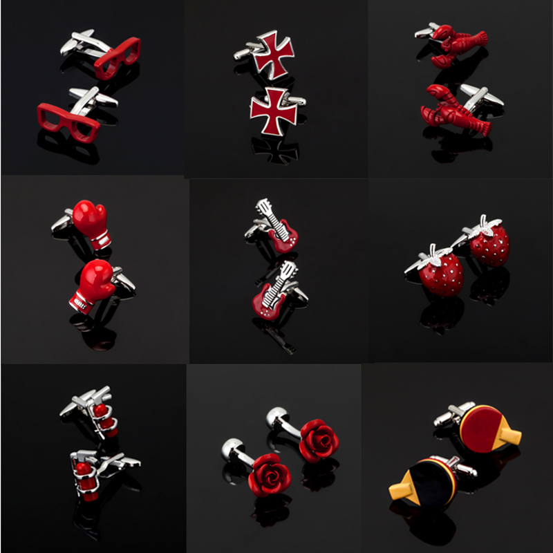 High quality men's series of other red Cufflinks / glasses / coke bottle Cross music symbols extinguisher Cufflinks
High quality men's series of other red Cufflinks / glasses / coke bottle Cross music symbols extinguisher Cufflinks