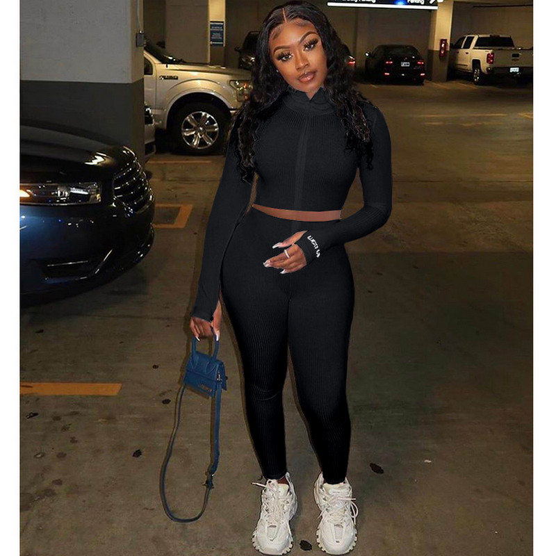 Sport Two Piece Set Women Fashion Lucky Label Letter Embroidery Ribbed Knit Tracksuit Fall Winter Clothes Womens Solid Color Set, Khaki
Sport Two Piece Set Women Fashion Lucky Label Letter Embroidery Ribbed Knit Tracksuit Fall Winter Clothes Womens Solid Color Set, Khaki