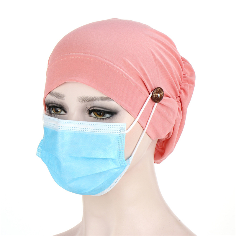 Practical Button Imitation Muslim Hat Headscarf Hat Casual Solid Color Multicolor Chemotherapy For Female, Khaki
Practical Button Imitation Muslim Hat Headscarf Hat Casual Solid Color Multicolor Chemotherapy For Female, Khaki