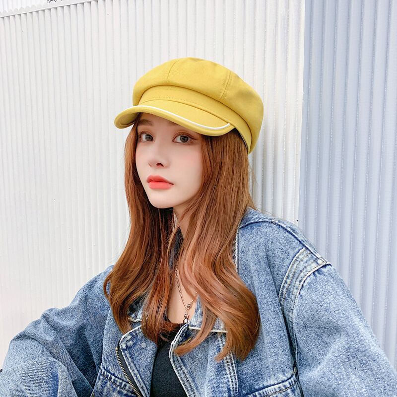 New Autumn Winter Beret Cap Hats For Women All-match Sun Hat Fashion Octagonal Cap Beret Female England Vintage Newsboy, Yellow
New Autumn Winter Beret Cap Hats For Women All-match Sun Hat Fashion Octagonal Cap Beret Female England Vintage Newsboy, Yellow