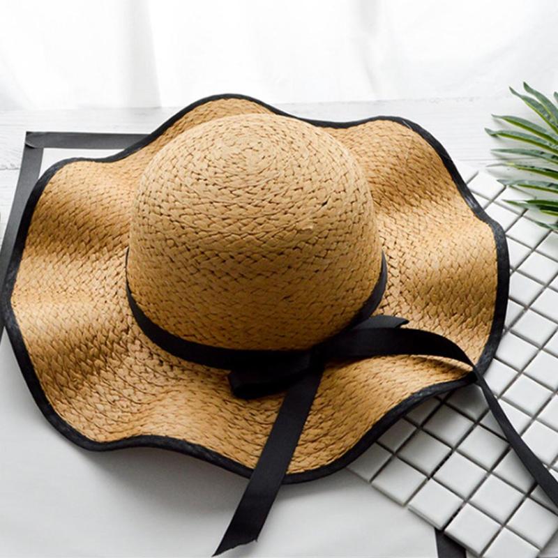 MISSKY Women Summer Sun Hats Solid Color Elegant Straw Bowknot Large Brim Sunscreen Outdoor Cap Female Accessory, Khaki
MISSKY Women Summer Sun Hats Solid Color Elegant Straw Bowknot Large Brim Sunscreen Outdoor Cap Female Accessory, Khaki