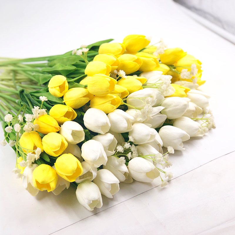 iPOPU 12pcs Tulip Artificial Flowers For Home Wedding Party PU Real Touch Flowers Wedding Decorative & Wreaths, White
iPOPU 12pcs Tulip Artificial Flowers For Home Wedding Party PU Real Touch Flowers Wedding Decorative & Wreaths, White