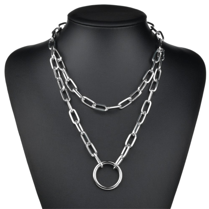 Multilayer Gothic Chain Choker Necklace Circle Rock Statement Necklace For Women Goth Jewelry Vintage Collier Femme Fashion
Multilayer Gothic Chain Choker Necklace Circle Rock Statement Necklace For Women Goth Jewelry Vintage Collier Femme Fashion