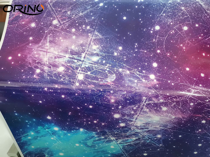 Graphic Sticker Bomb Galaxy Vinyl Film Wrap Galaxy Starry Camouflage Car Wrap Foil With Air Release Bubbles Free