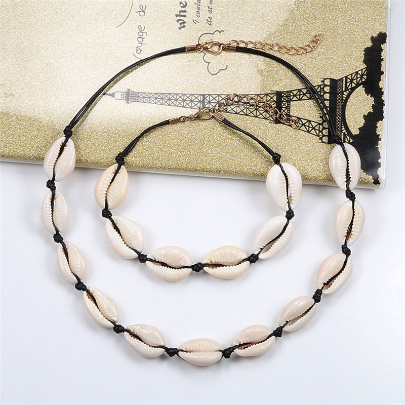 Women Necklace Bracelet Set Natural Shell Jewelry Beach Seashell Anklet Female Jewelry Men's Collar Girl Choker Gifts Wholesale
Women Necklace Bracelet Set Natural Shell Jewelry Beach Seashell Anklet Female Jewelry Men's Collar Girl Choker Gifts Wholesale
