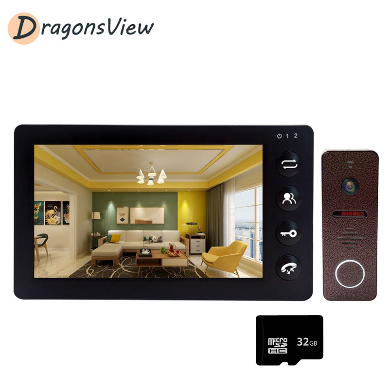 7 inch Home Intercom Video Door Phone 1200TVL Video Intercom Kit Doorbell Camera 32G Memory Card Door Access Control DragonsView
7 inch Home Intercom Video Door Phone 1200TVL Video Intercom Kit Doorbell Camera 32G Memory Card Door Access Control DragonsView