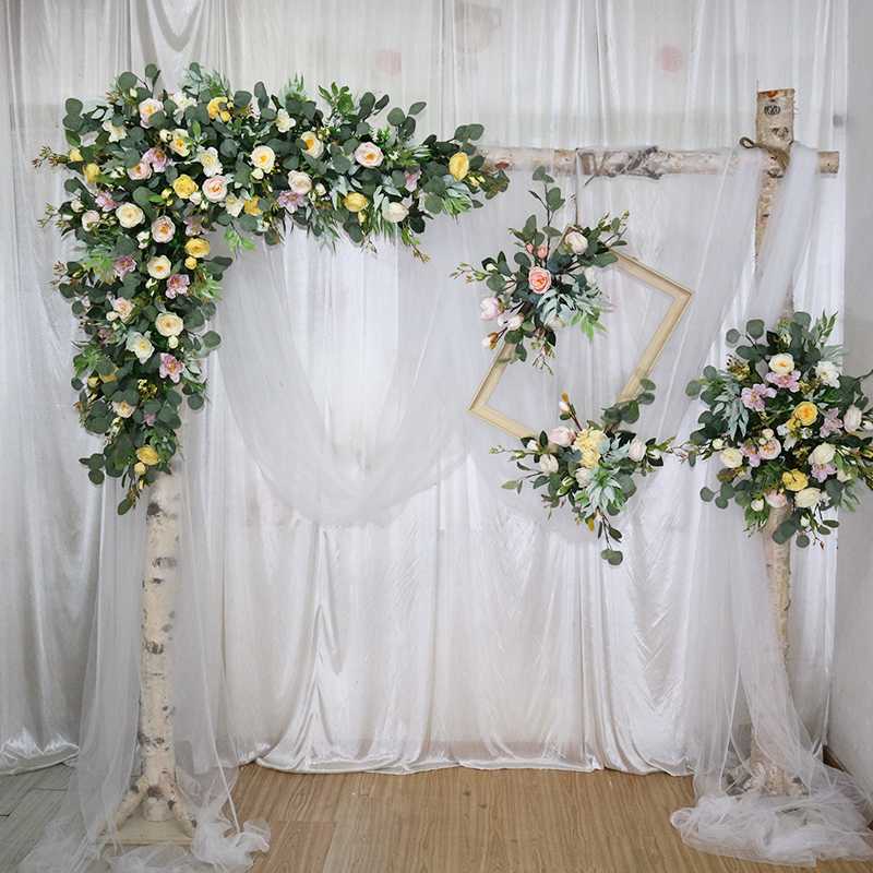 Customize artificial flower row garland decor home curtain wedding road lead corner flower wall silk centerpieces ball, 06
Customize artificial flower row garland decor home curtain wedding road lead corner flower wall silk centerpieces ball, 06