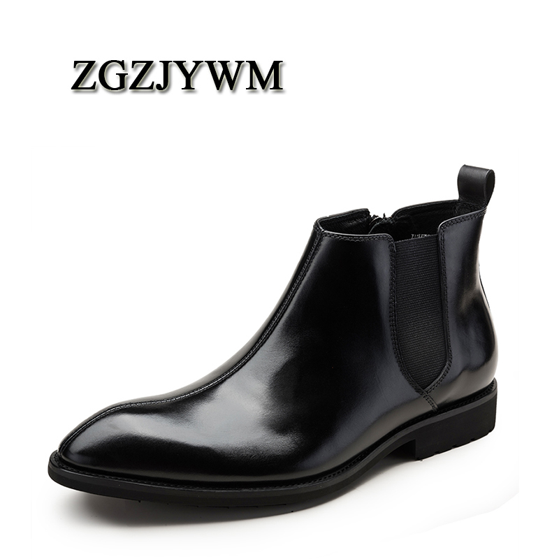 ZGZJYWM New Arrival High Quality Comfortable Fashion Genuine Leather Pointed Toe Slip-On Spring/Autumn Ankle Boots Men Shoes, Black
ZGZJYWM New Arrival High Quality Comfortable Fashion Genuine Leather Pointed Toe Slip-On Spring/Autumn Ankle Boots Men Shoes, Black