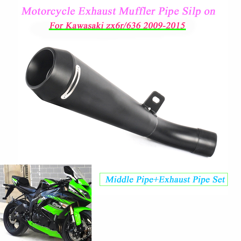Motorcycle Tail Exhaust Muffler Pipe Middle Pipe System Set Silp on for zx6r ZX636 2009-2020
Motorcycle Tail Exhaust Muffler Pipe Middle Pipe System Set Silp on for zx6r ZX636 2009-2020