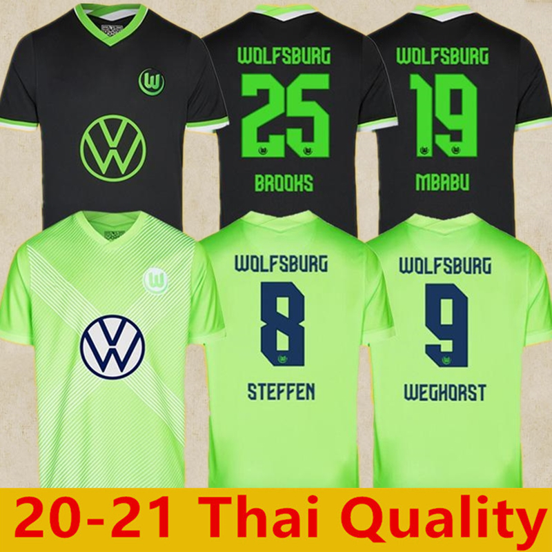 TOP Quality 2021 Wolfsburg Soccer Jersey Home Away WEGHORST ARNOLD STEFFEN MBABU BROOKS GINCZEK 20 21 Wolf Football Shirt WFFC, Black;yellow
TOP Quality 2021 Wolfsburg Soccer Jersey Home Away WEGHORST ARNOLD STEFFEN MBABU BROOKS GINCZEK 20 21 Wolf Football Shirt WFFC, Black;yellow