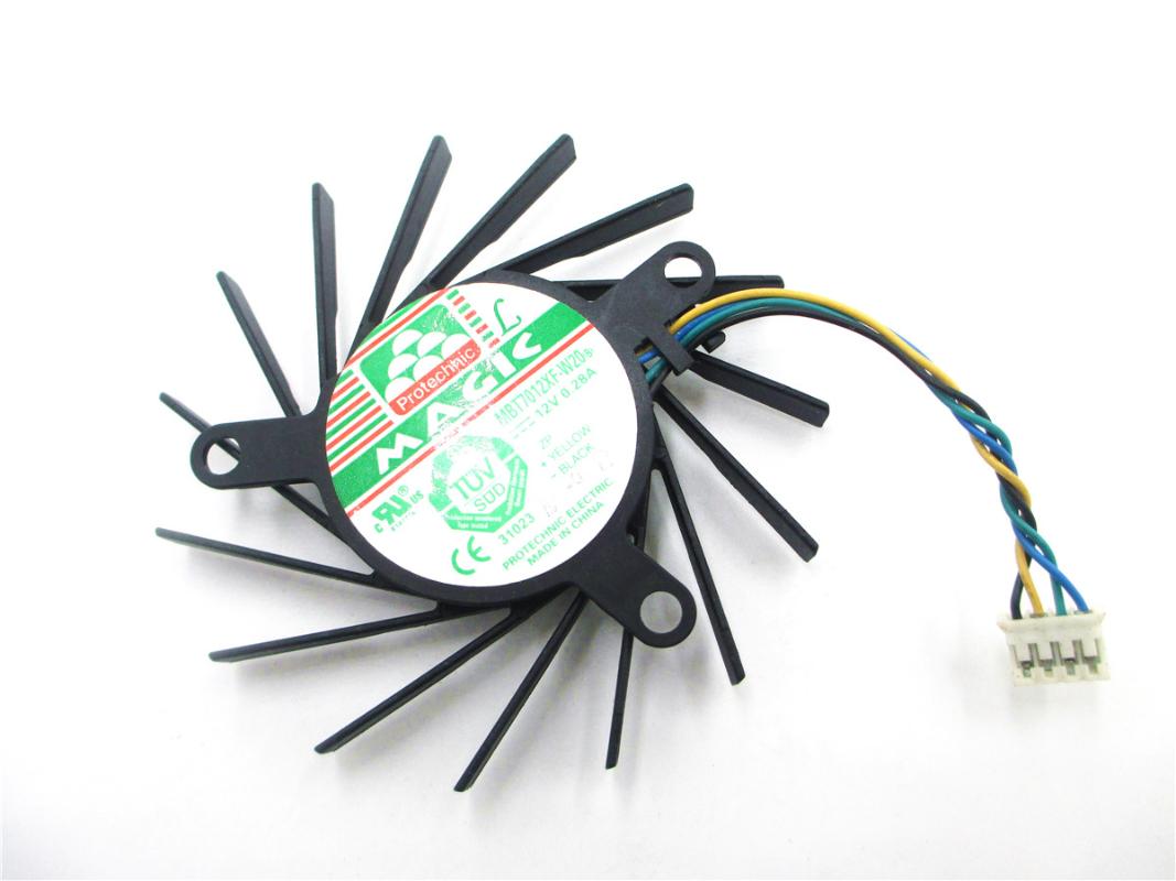 Compatible with card fan for New 8800GT 9800GT 9600GT Graphics card fan MBT7012XR-W20 MBT7012XF-W20 PLB07010S12HH 12V 0.28A
Compatible with card fan for New 8800GT 9800GT 9600GT Graphics card fan MBT7012XR-W20 MBT7012XF-W20 PLB07010S12HH 12V 0.28A