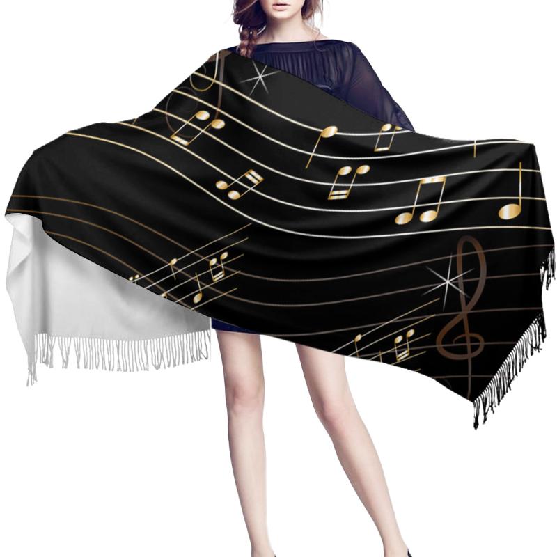 Spring Winter Women Scarf Golden Music Notes Warm Cashmere Scarves Shawls Neck Bandana Lady Wrap
Spring Winter Women Scarf Golden Music Notes Warm Cashmere Scarves Shawls Neck Bandana Lady Wrap