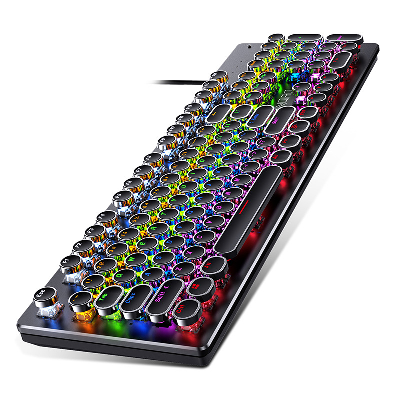 Real mechanical keyboard for tablet PCs with 104 keys, switchable axis gaming, green axis gaming punk
Real mechanical keyboard for tablet PCs with 104 keys, switchable axis gaming, green axis gaming punk