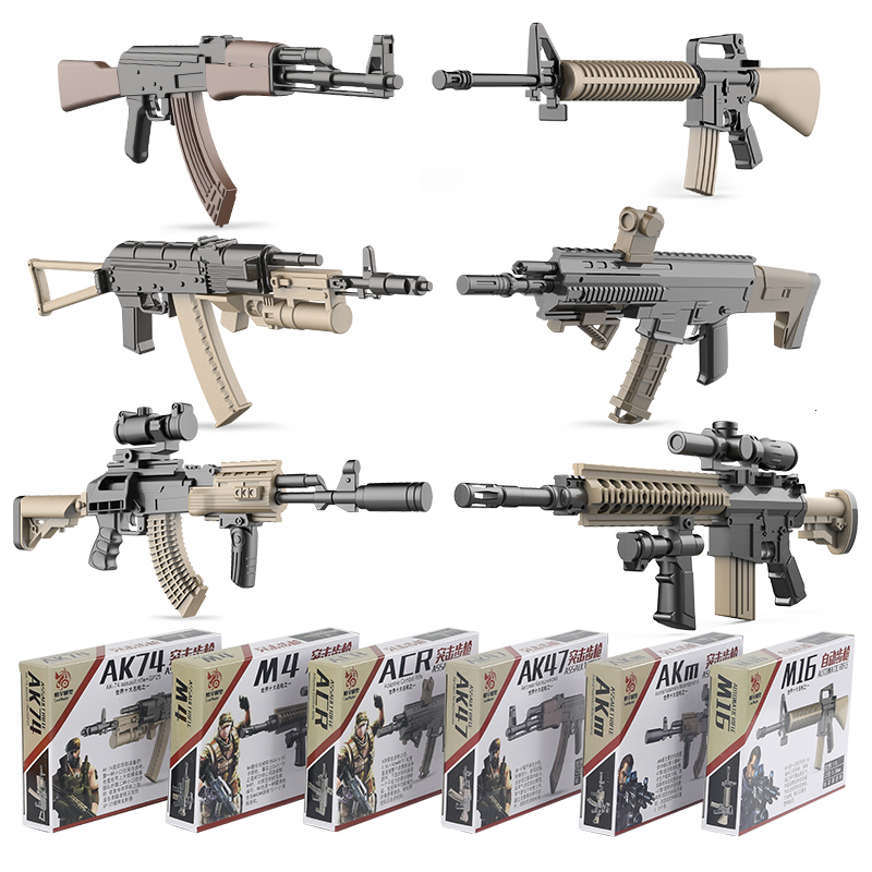 6pcs/set 1:6 Gun AK47 AK74 AKM ARC M4 M16 Plastic Painting Assemble Military Model Simulation Weapons For Action Figure
6pcs/set 1:6 Gun AK47 AK74 AKM ARC M4 M16 Plastic Painting Assemble Military Model Simulation Weapons For Action Figure