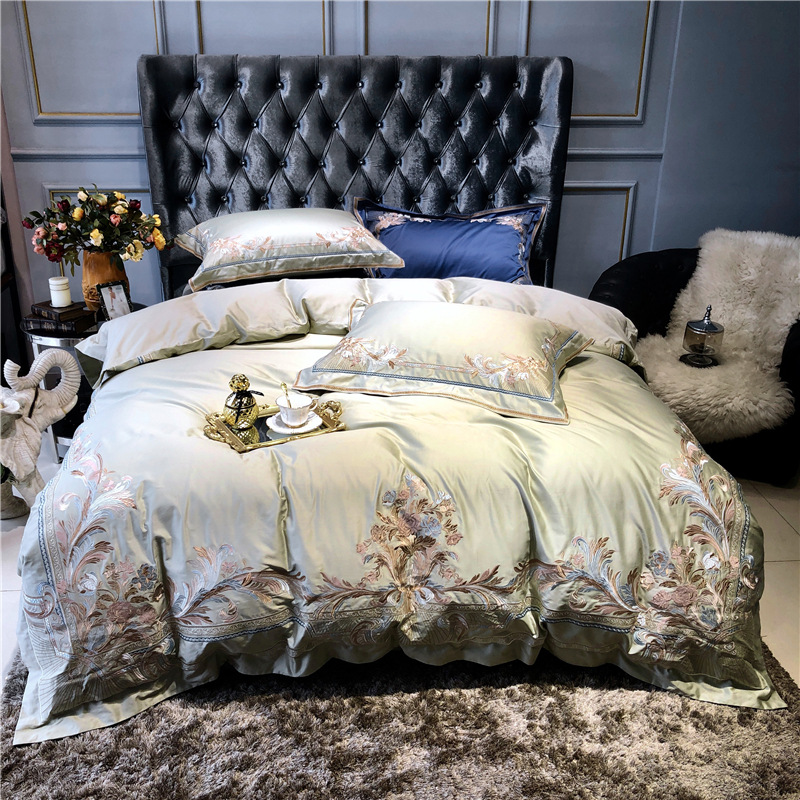 Luxury 120S Egyptian cotton Embroidered Bedding set Queen King Royal Duvet cover Bed sheet set Pillowcase 4/6pcs Europe, Color 5
Luxury 120S Egyptian cotton Embroidered Bedding set Queen King Royal Duvet cover Bed sheet set Pillowcase 4/6pcs Europe, Color 5