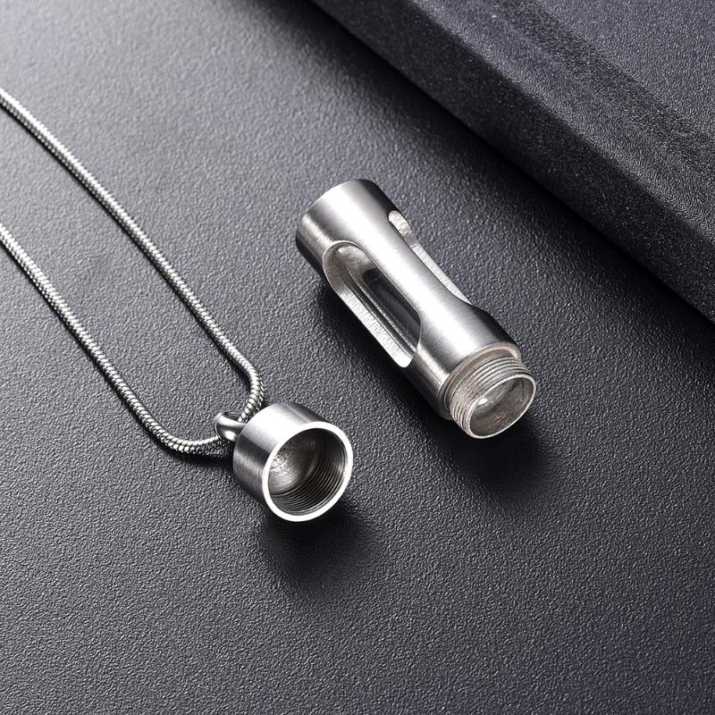 IJD11931 Stainless Steel Cremation Glass Rod Pendant Necklace For Ashes Clear Glass Tube Ashes Memorial Jewelry
IJD11931 Stainless Steel Cremation Glass Rod Pendant Necklace For Ashes Clear Glass Tube Ashes Memorial Jewelry