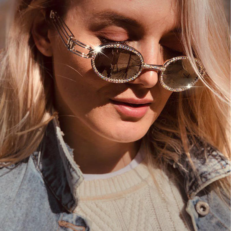 Vintage Small Round Diamond Sunglasses Women 2020 Brand Designer Fashion Steampunk Colorful Rhinestone Shades UV400 Oculos
Vintage Small Round Diamond Sunglasses Women 2020 Brand Designer Fashion Steampunk Colorful Rhinestone Shades UV400 Oculos