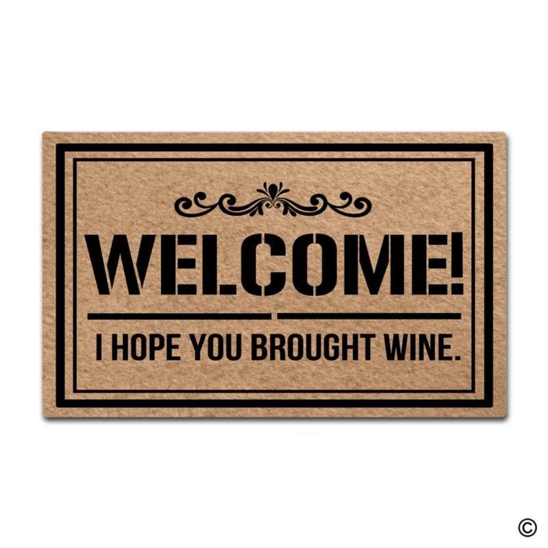 Doormat Entrance Floor Mat Welcome! I Hope You Brought Wine Funny Door Mat Indoor Outdoor Decorative Doormat Top, As pic
Doormat Entrance Floor Mat Welcome! I Hope You Brought Wine Funny Door Mat Indoor Outdoor Decorative Doormat Top, As pic