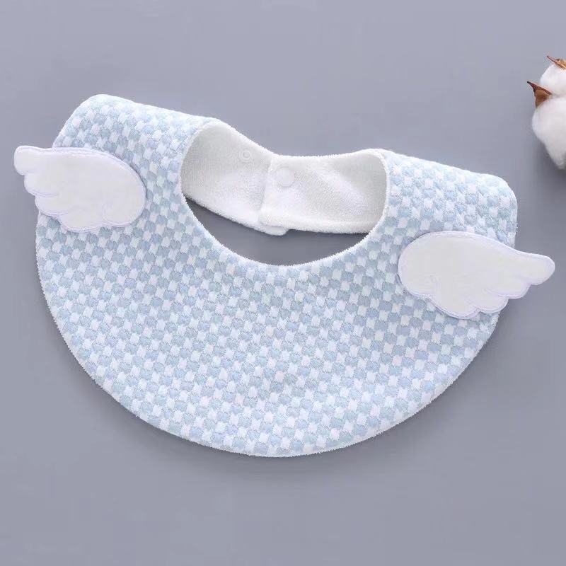 Newest Baby Bibs 10cm Waterproof Baby Burp Cloths .angel Wing Cartoon Round Bibs Double Layer Infant Girl Feeding, Blue
Newest Baby Bibs 10cm Waterproof Baby Burp Cloths .angel Wing Cartoon Round Bibs Double Layer Infant Girl Feeding, Blue