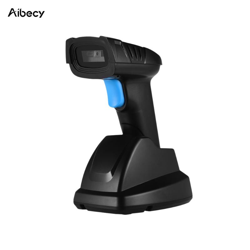 

Aibecy Handheld 1D&2D Barcode Scanner Wireless Bar Code Reader with USB Cradle Receiver 100mTransmission Distance for Store