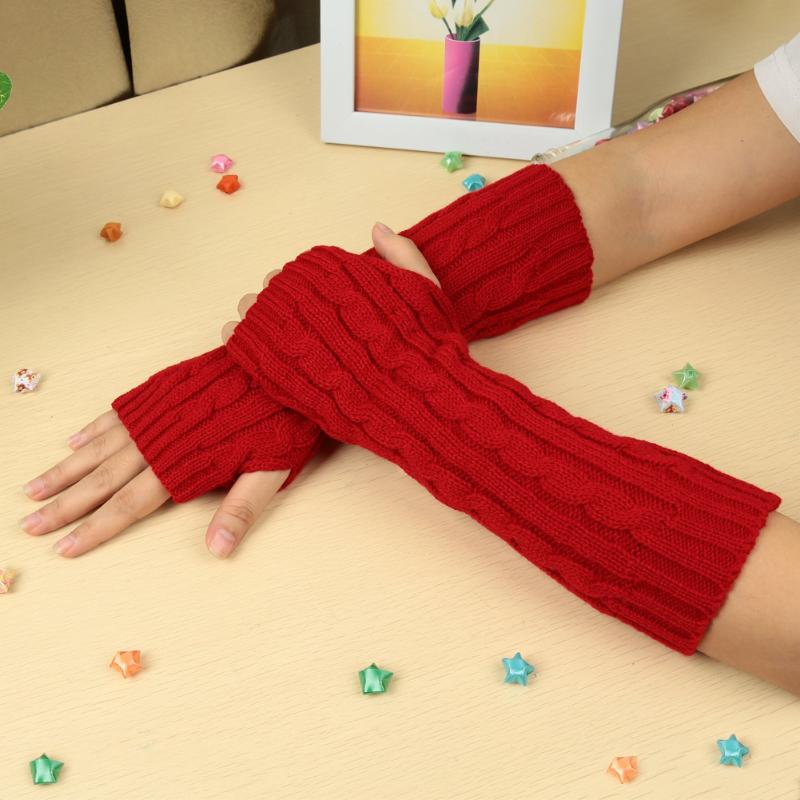 2020 new long knitted fingerless gloves fashion women winter gloves autumn wrist arm hand warmer black mittens handschoenen 
2020 new long knitted fingerless gloves fashion women winter gloves autumn wrist arm hand warmer black mittens handschoenen