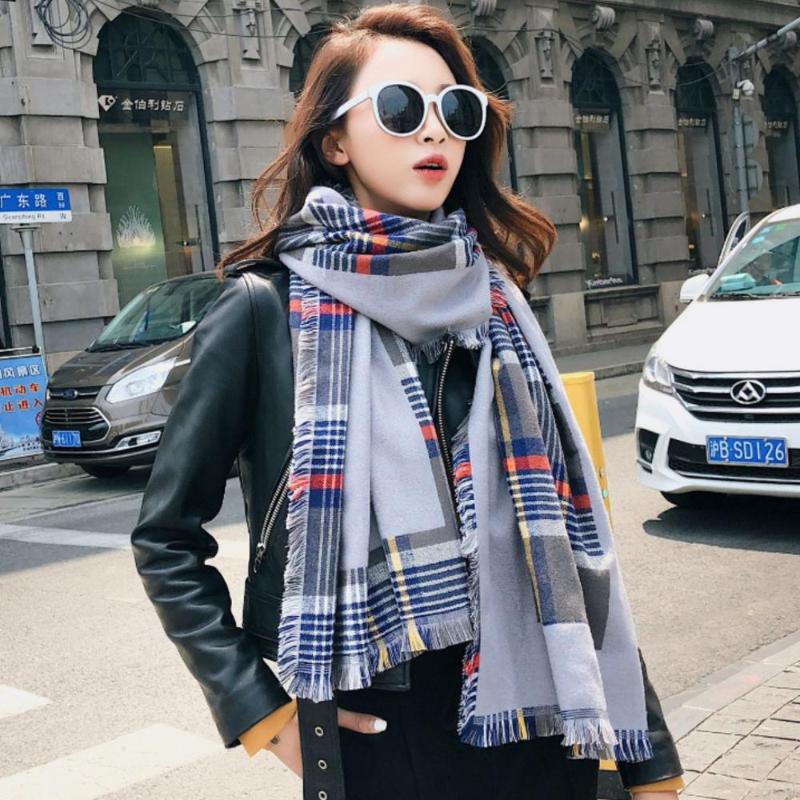 Autumn Winter New European And American Cashmere Long Four-Sided Mustache Plaid Scarf Casual Thick Warmth Big Shawl Bufanda
Autumn Winter New European And American Cashmere Long Four-Sided Mustache Plaid Scarf Casual Thick Warmth Big Shawl Bufanda