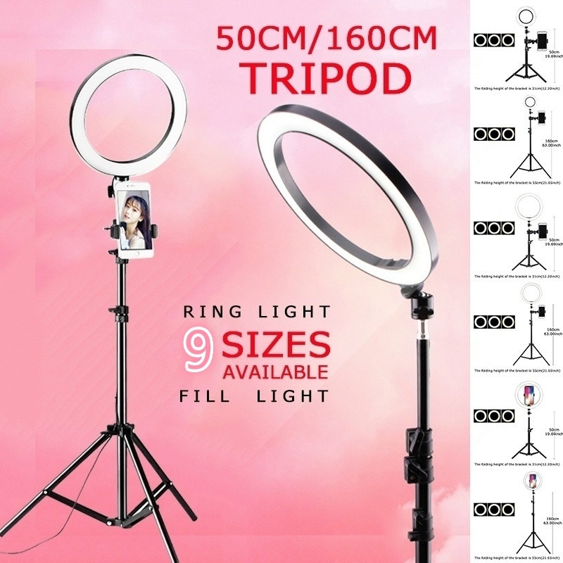 16/26cm Dimmable Ring Light Makeup Selfie Led Fill Light Photography Lamp For YouTuber Video With Phone Holder Tripod USB Plug
16/26cm Dimmable Ring Light Makeup Selfie Led Fill Light Photography Lamp For YouTuber Video With Phone Holder Tripod USB Plug