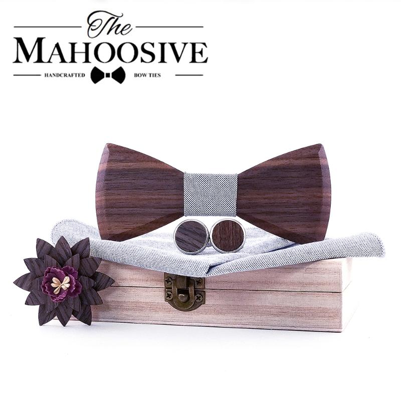 Wooden Bow Tie Handkerchief Set Men with cufflinks lapel flowers Floral design wood Box Fashion Novelty men ties
Wooden Bow Tie Handkerchief Set Men with cufflinks lapel flowers Floral design wood Box Fashion Novelty men ties